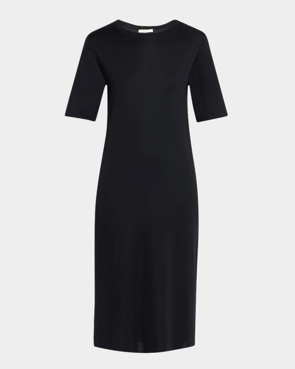 Jorgina Short-Sleeve Silk T-Shirt Dress